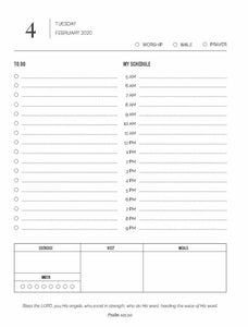 Daily Planner Page Printable