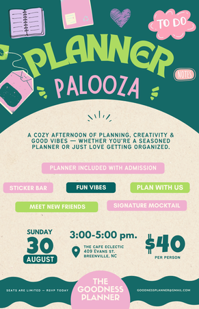 Planner Palooza| August 30, 2026